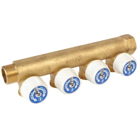 Коллектор лат клап запорн 3/4" м/р 4в база 16 н/р 50мм Giacomini R585CY024