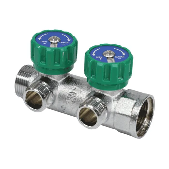 Коллектор лат клап рег 3/4" м/р 2в 1/2" ПУ н/р 45мм M110 SantechSystems