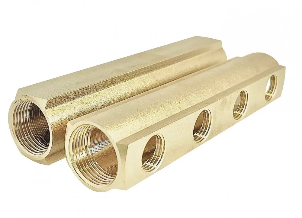 Коллектор лат 1" м/м 4в 1/2" вн/р 50мм Апогей 422003