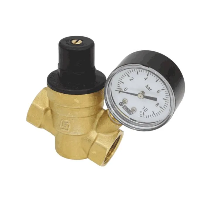 Регулятор давл мемб РДФ R202 Ду15 Ру16 м/м Рн1-6 с маном SantechSystems