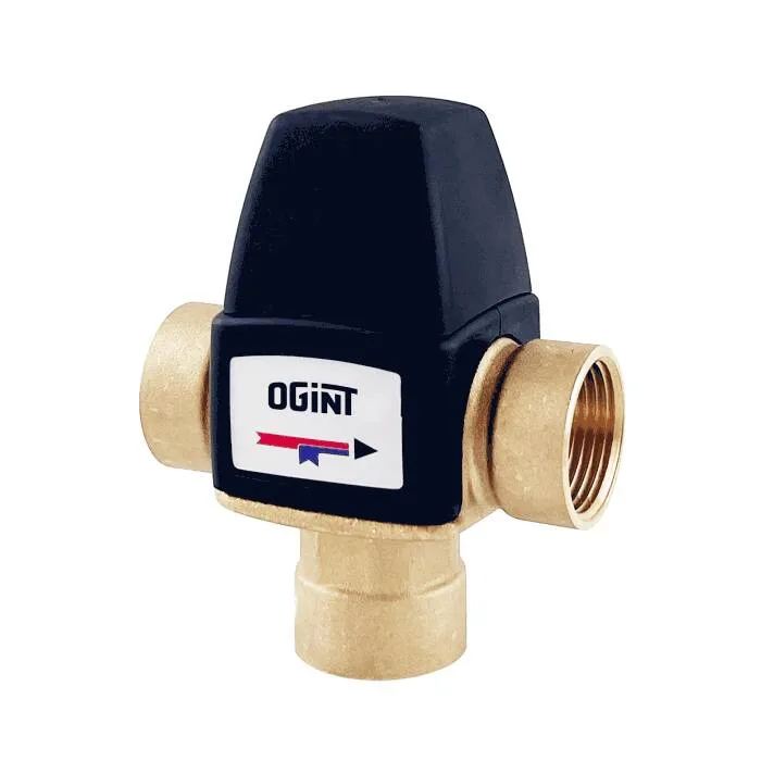 Клапан смес т/стат лат Ду15 Ру10 м/м Kvs2.15 30-65C Ogint