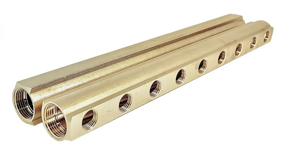 Коллектор лат 1" м/м 9в 1/2" вн/р 50мм Апогей 422008