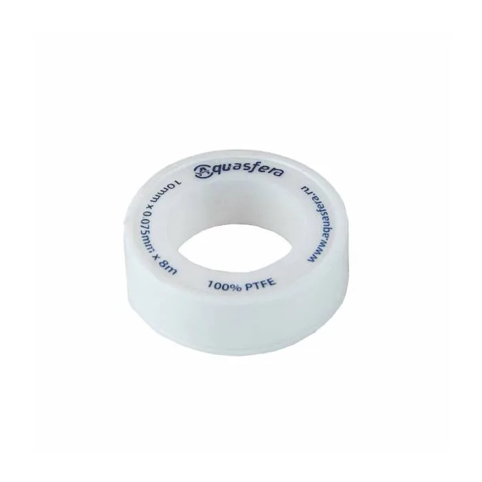 Лента ФУМ PTFE катушка 10ммх0,075ммх8м вода 6020 Aquasfera 6020-01