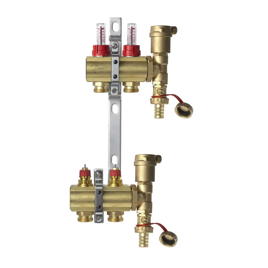 Группа коллект лат расход 1" м/м 2в 3/4" н/р в/к FHF-F set Danfoss 088U0722