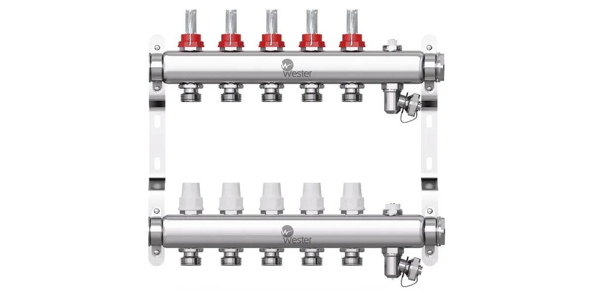 Группа коллект нерж расход 1" м/м 5в 3/4" ЕК н/р в/к Wester 0-32-1825