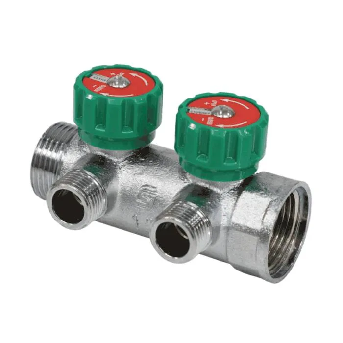 Коллектор лат клап рег 1" м/р 2в 1/2" ПУ н/р 45мм M110 SantechSystems
