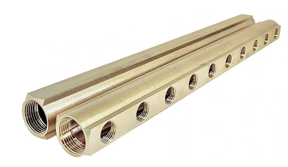 Коллектор лат 1" м/м 10в 1/2" вн/р 50мм Апогей 422009