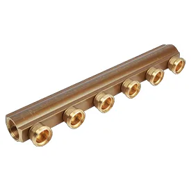 Коллектор лат 1 1/4" м/м 4в база 18 н/р 50мм Giacomini R551SY044