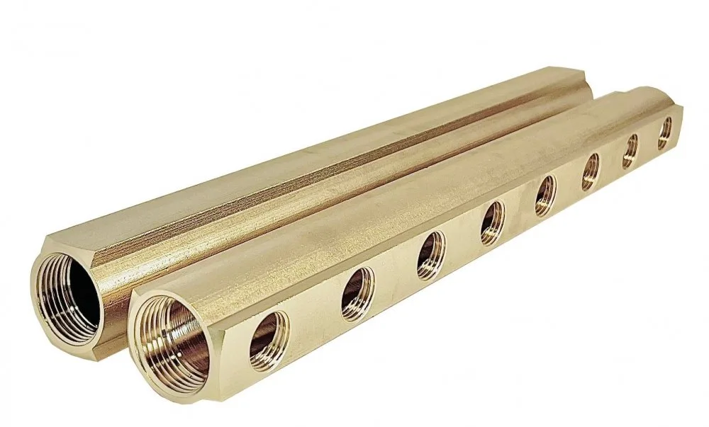 Коллектор лат 1" м/м 8в 1/2" вн/р 50мм Апогей 422007