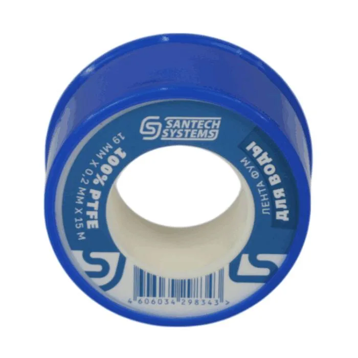 Лента ФУМ PTFE катушка 19ммх0,2ммх15м вода FU10 SantechSystems