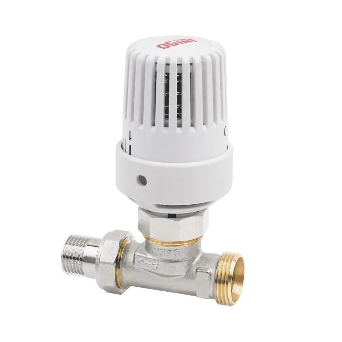 Клапан термостат лат RTL 1/2"x3/4"ЕК р/р Ру10 прям Ogint