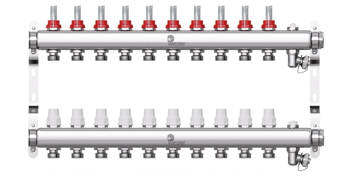 Группа коллект нерж расход 1" м/м 10в 3/4" ЕК н/р в/к Wester 0-32-1850