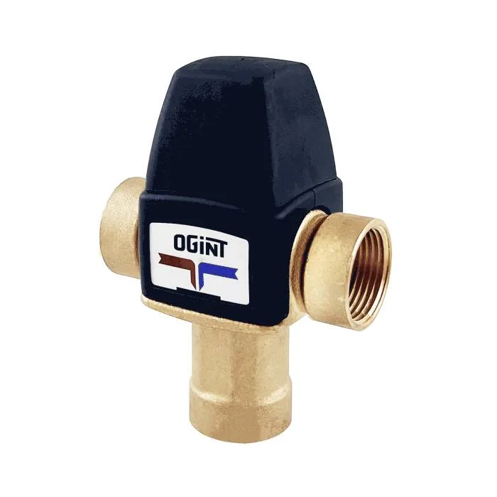 Клапан смес т/стат лат Ду15 Ру10 м/м Kvs2.1 30-65C в/ниж Ogint
